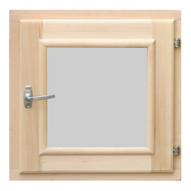 Окно для бани Липа, стеклопакет 50x50 см