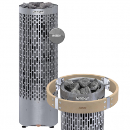 Комплект: печь Harvia Cilindro Plus Spot PP90SP и защитное ограждение HPP3