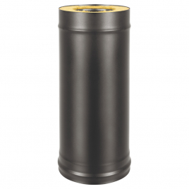 Сэндвич-труба Везувий BLACK (AISI 430/0,5мм + Оц.) д.120х200, L-0.5м